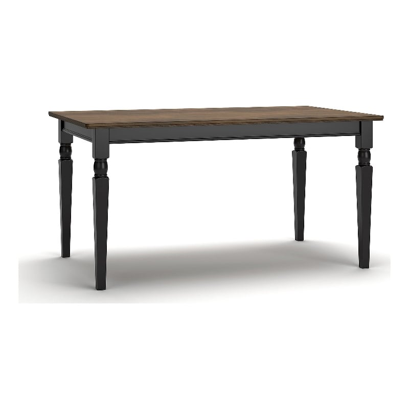 Ashley Owingsville Rectangular Dining Table in Black and Brown