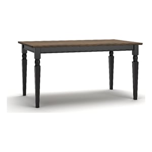 Ashley Owingsville Rectangular Dining Table in Black and Brown