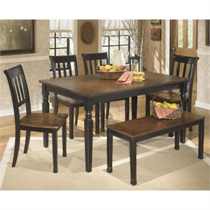 ashley owingsville dining set in black and brown