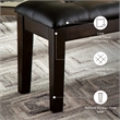 Ashley Haddigan Large Upholstered Dining Bench in Dark Brown