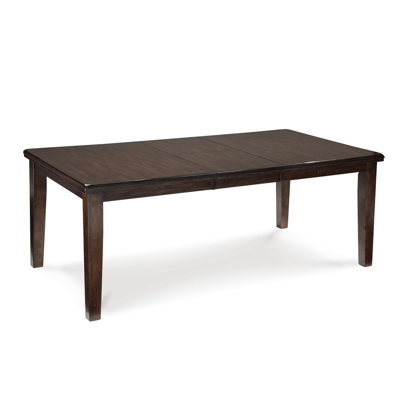 Ashley Haddigan Rectangular Butterfly Dining Table in Dark Brown