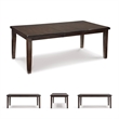 Ashley Haddigan Rectangular Butterfly Dining Table in Dark Brown