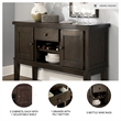 Signature Design by Ashley Haddigan Buffet Table in Dark Brown