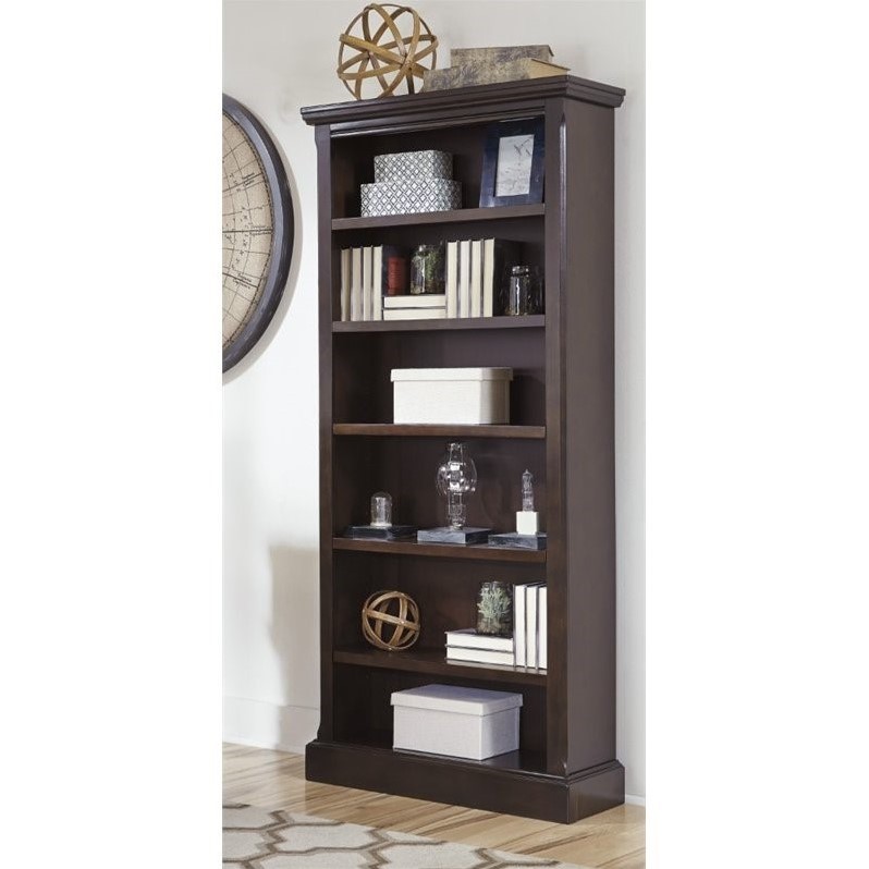 Ashley Porter 6 Shelf Large Bookcase in Brown H69717
