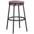 American Woodcrafters Stockton 25-inch Slate Gray Metal Backless Bar Stool
