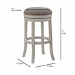 American Woodcrafters Aversa 34-inch Antique White Wood Backless Tall Bar Stool