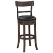 American Woodcrafters Taranto 34-inch Washed Brown Wood Swivel Tall Bar Stool