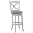 American Woodcrafters Accera 30-inch Antique White Wood Swivel Bar Stool