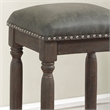 American Woodcrafters Bronson 30-inch Driftwood Gray Wood Backless Bar Stool
