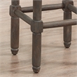 American Woodcrafters Bronson 30-inch Driftwood Gray Wood Backless Bar Stool