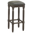 American Woodcrafters Bronson 30-inch Driftwood Gray Wood Backless Bar Stool