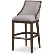American Woodcrafters Gilford 30-inch Stationary Drift Brown Wood Bar Stool