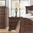 American Woodcrafters Stonebrook Tobacco Brown Wood 3-drawer Nightstand