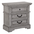 American Woodcrafters Stonebrook Antique Gray Wood 3-drawer Nightstand
