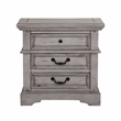 American Woodcrafters Stonebrook Antique Gray Wood 3-drawer Nightstand