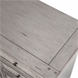 American Woodcrafters Stonebrook Antique Gray Wood Double Dresser