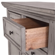 American Woodcrafters Stonebrook Antique Gray Wood Double Dresser