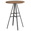 American Woodcrafters Stockton 42-Inch High Pub Table with Gray Metal Base