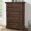 American Woodcrafters Stonebrook Rich Tobacco Wood 5-Drawer Chest