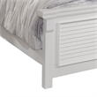 American Woodcrafters Cottage Traditions Eggshell White Wood King Panel Bed