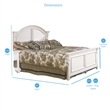 American Woodcrafters Cottage Traditions Eggshell White Wood King Panel Bed