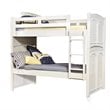 Cottage Traditions Solid Wood Twin Bunk Bed in Eggshell White