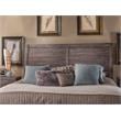 American Woodcrafters Aurora Weathered Gray Wood Queen Sleigh Headboard
