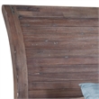 American Woodcrafters Aurora Weathered Gray Wood King Sleigh Headboard