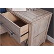 American Woodcrafters Aurora White-washed Wood 1-drawer Nightstand