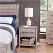 American Woodcrafters Aurora White-washed Wood 1-drawer Nightstand