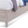 American Woodcrafters Aurora White-washed Wood King Sleigh Storage Bed