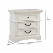 American Woodcrafters Stonebrook 3-Drawer Antique White Wood Nightstand