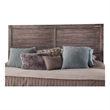 American Woodcrafters Aurora Weathered Gray Wood King Panel Headboard