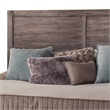 American Woodcrafters Aurora Weathered Gray Wood King Panel Headboard