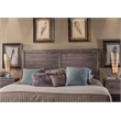 American Woodcrafters Aurora Weathered Gray Wood King Panel Headboard