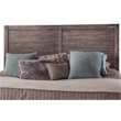 American Woodcrafters Aurora Weathered Gray Wood King Panel Headboard