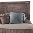 American Woodcrafters Aurora Weathered Gray Wood King Panel Headboard
