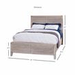 American Woodcrafters Aurora White-washed Wood King Double Panel Bed