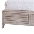 American Woodcrafters Aurora White-washed Wood King Double Panel Bed