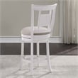 American Woodcrafters Grove White Solid Wood 360-degree Swivel Counter Bar Stool