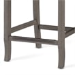 American Woodcrafters Kamelin Gray Wood Stationary Counter Height Bar Stool