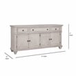 American Woodcrafters Sedona Off White Vintage Style 72