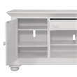 American Woodcrafters Cottage Traditions Eggshell White 72-inch Wood TV Console