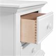 American Woodcrafters Cottage Traditions Eggshell White 2-Drawer Wood Nightstand