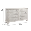 American Woodcrafters Rodanthe Dove White Wood 8-drawer Dresser
