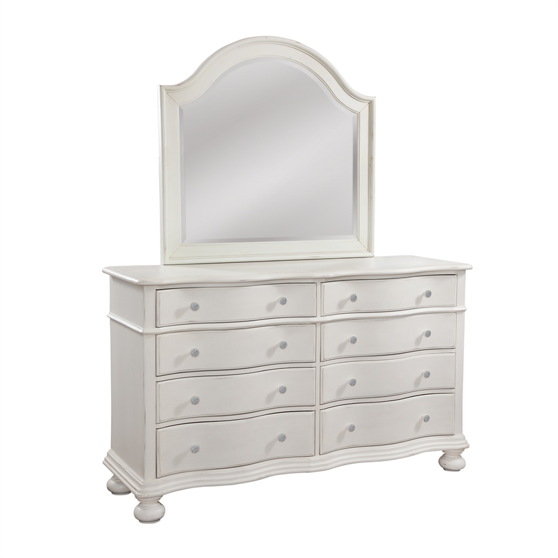 American Woodcrafters Rodanthe Dove White Wood 8-drawer Dresser