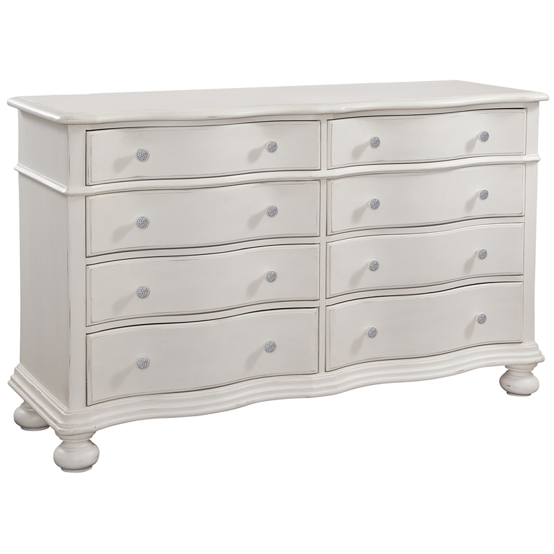 American Woodcrafters Rodanthe Dove White Wood 8-drawer Dresser