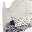 American Woodcrafters Rodanthe Dove White Queen Wood Panel Headboard