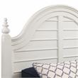American Woodcrafters Rodanthe Dove White Queen Wood Panel Headboard