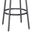 American Woodcrafters Stockton Backless Gray Metal 30